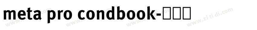 meta pro condbook字体转换